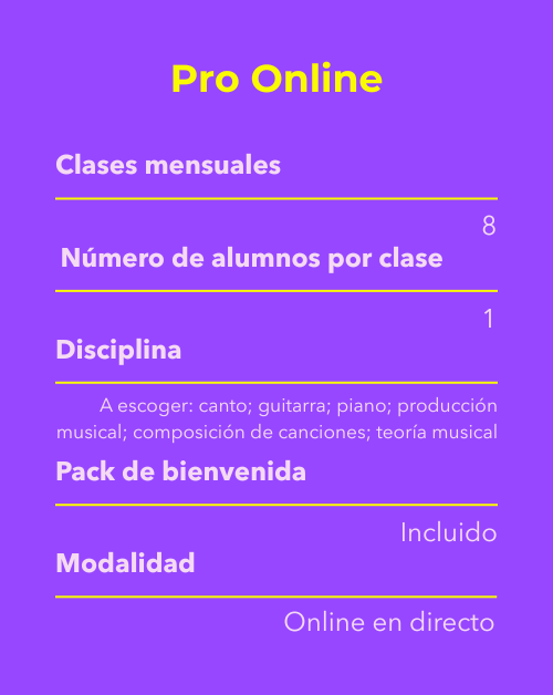 Pro online precio